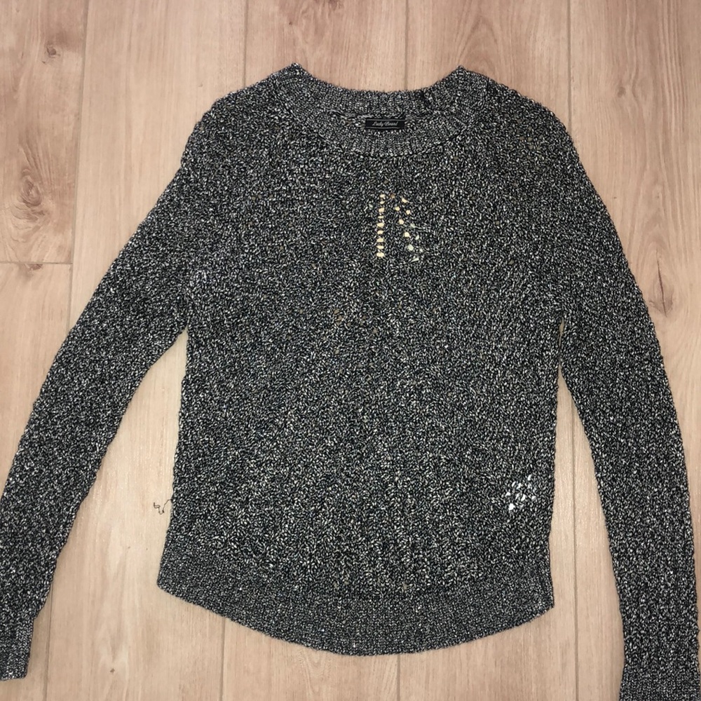 LUCKY BRAND knitted long sleeve sweater Grey sz. S